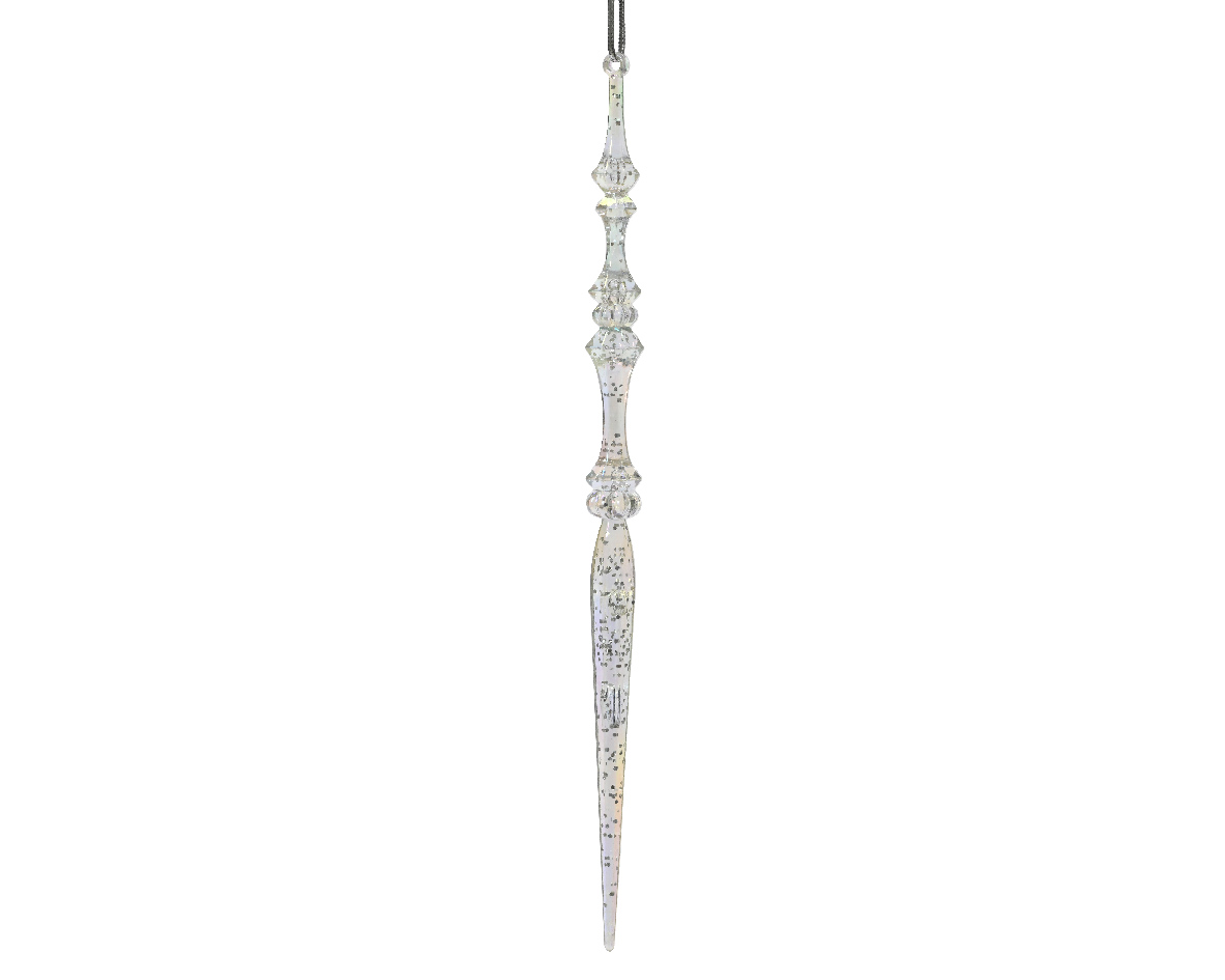 Icicle acrylic glitters inside