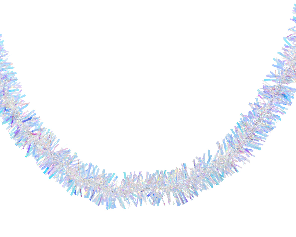 Tinsel garland pet