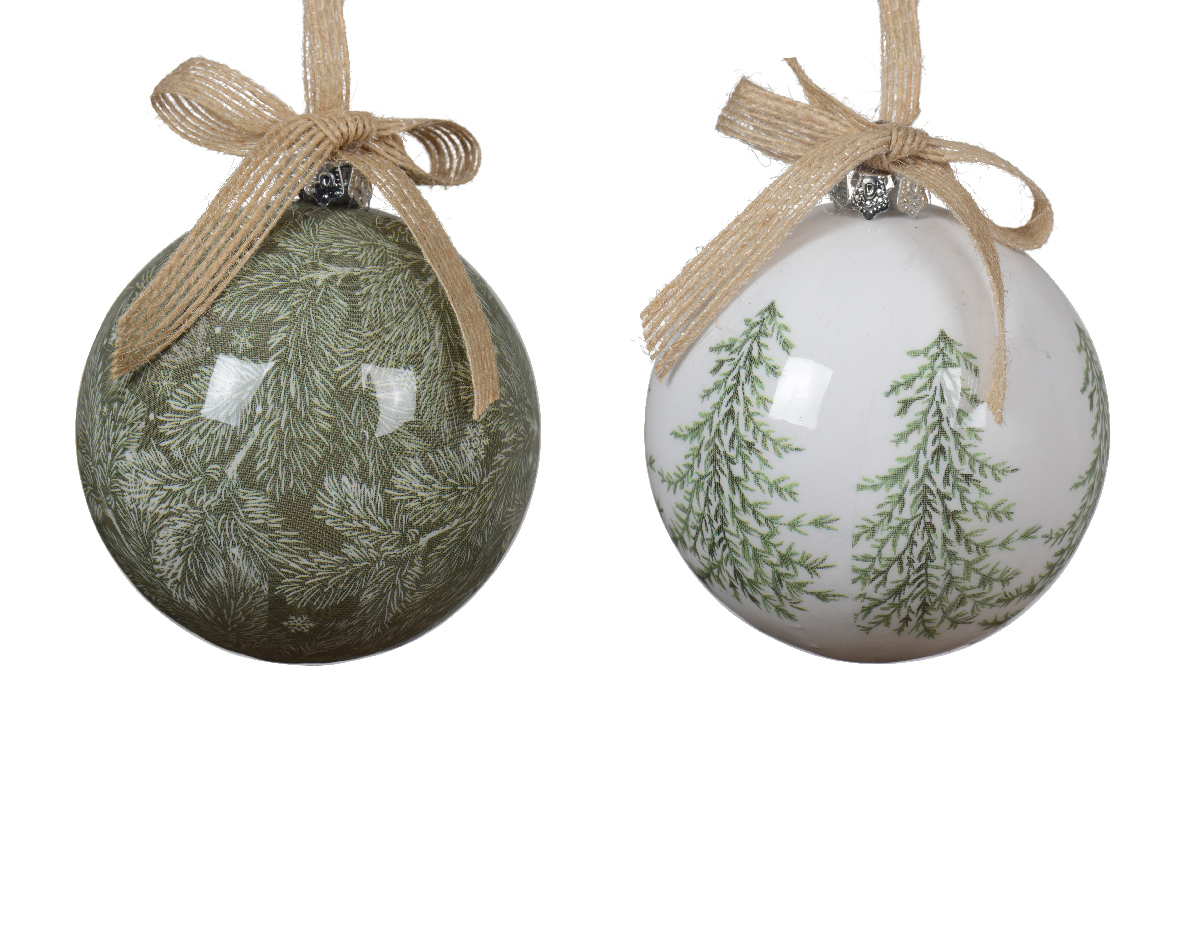 Bauble polyfoam sh bow 2ass