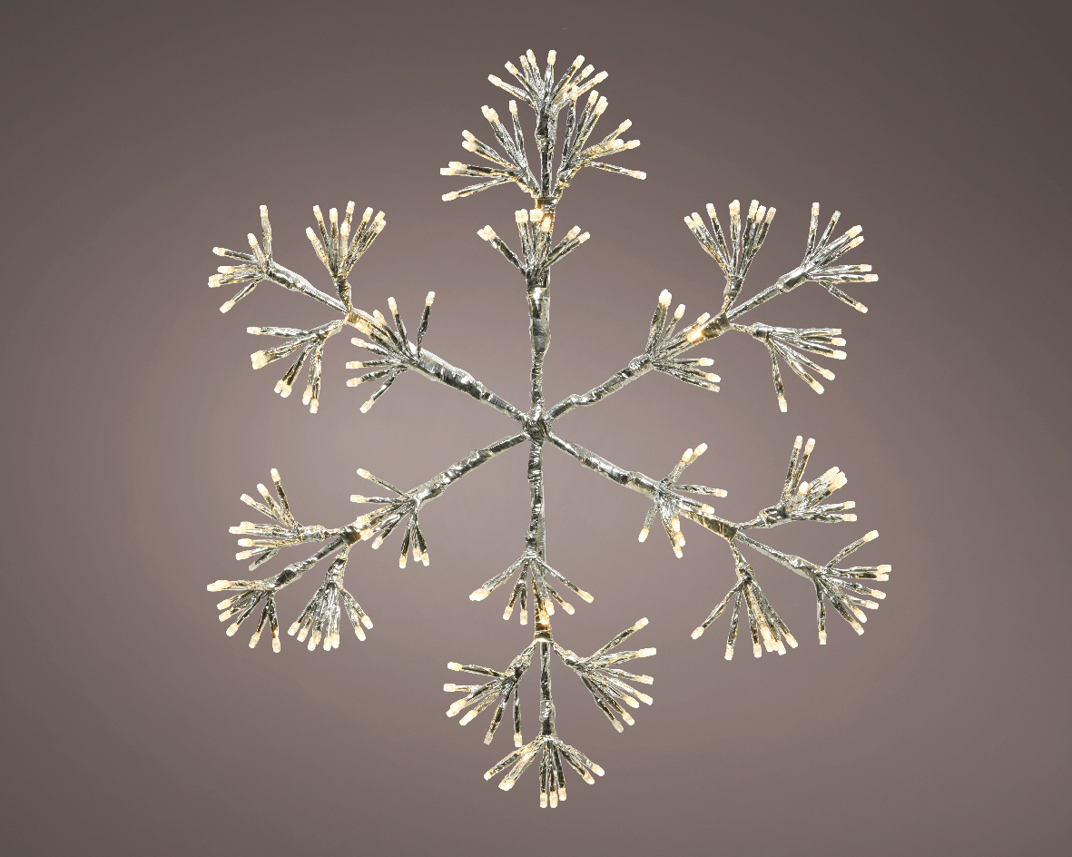 LED frame light metal taped snowflake flashing effect outdoor