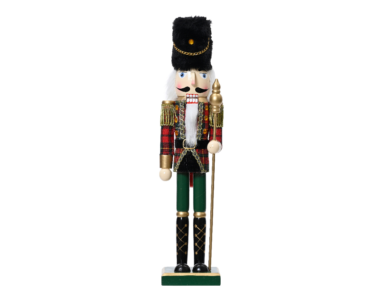 Nutcracker pinewood bear head fsc 100%