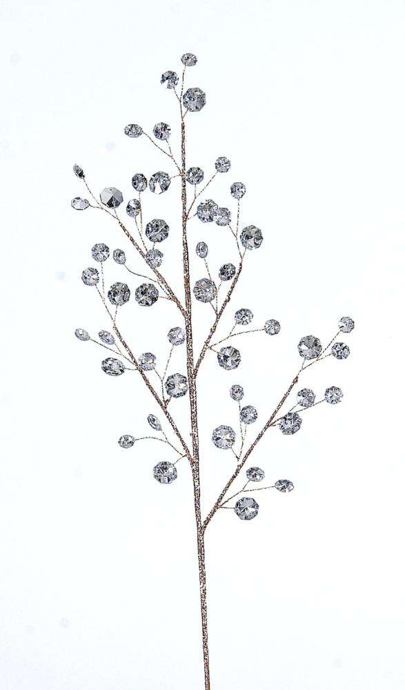 12/288-77,5cm Gold branch w/crystals