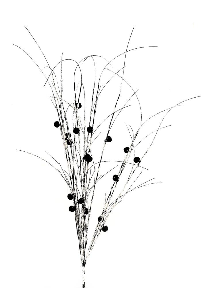 6/144-90cm snowy branch w/pine cones
