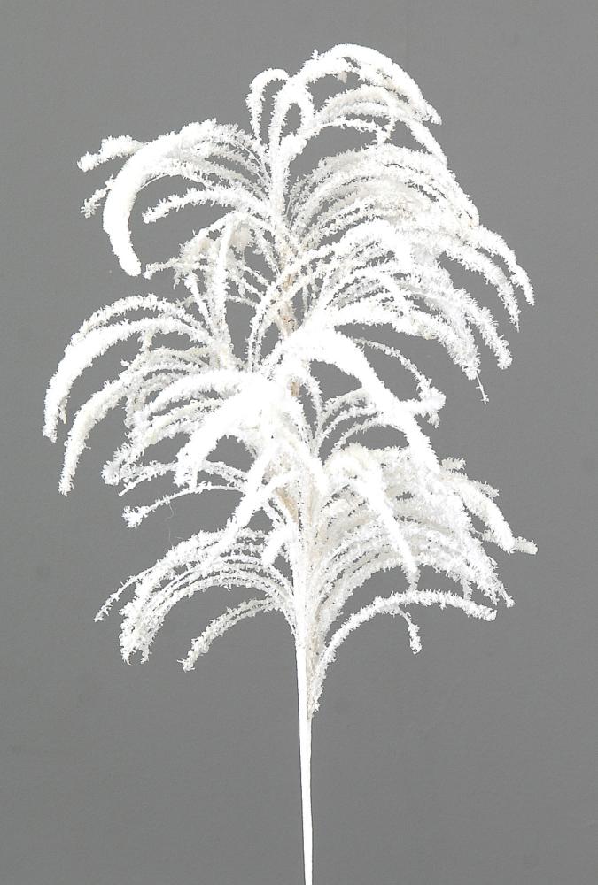 6/72-86cm flocked white branch 12-72