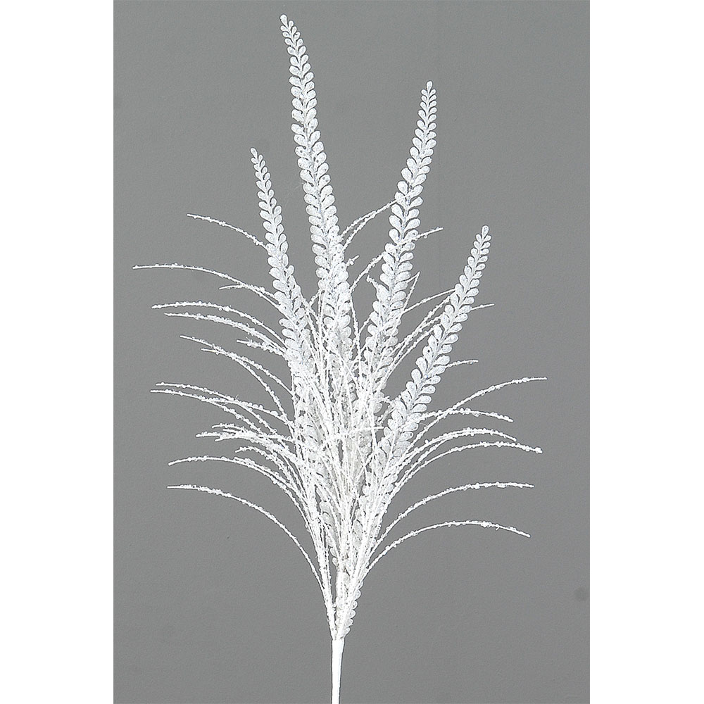 12/120-85cm  white glittered branch