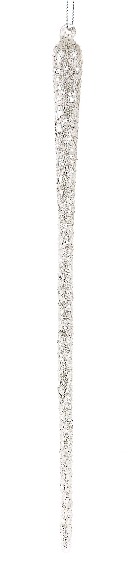 12/48-30cm Clear icicle w/crash glitter