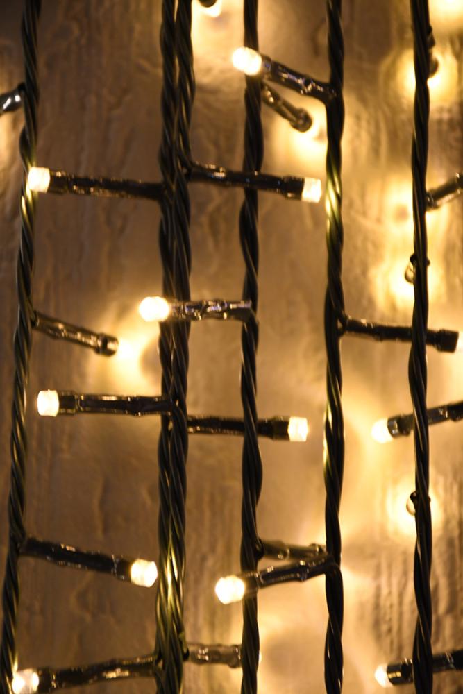 400LED string light 31V 20M GS IP44 green cable - warm led w/end