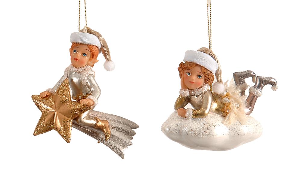 9cm polyresin babies on cloud & star, 1ΤΜΧ