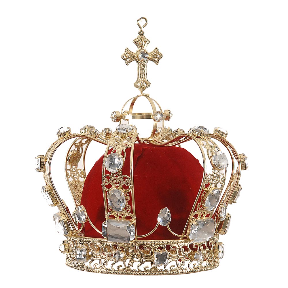 2/8-21CM Burgundy w/ Gold Crown