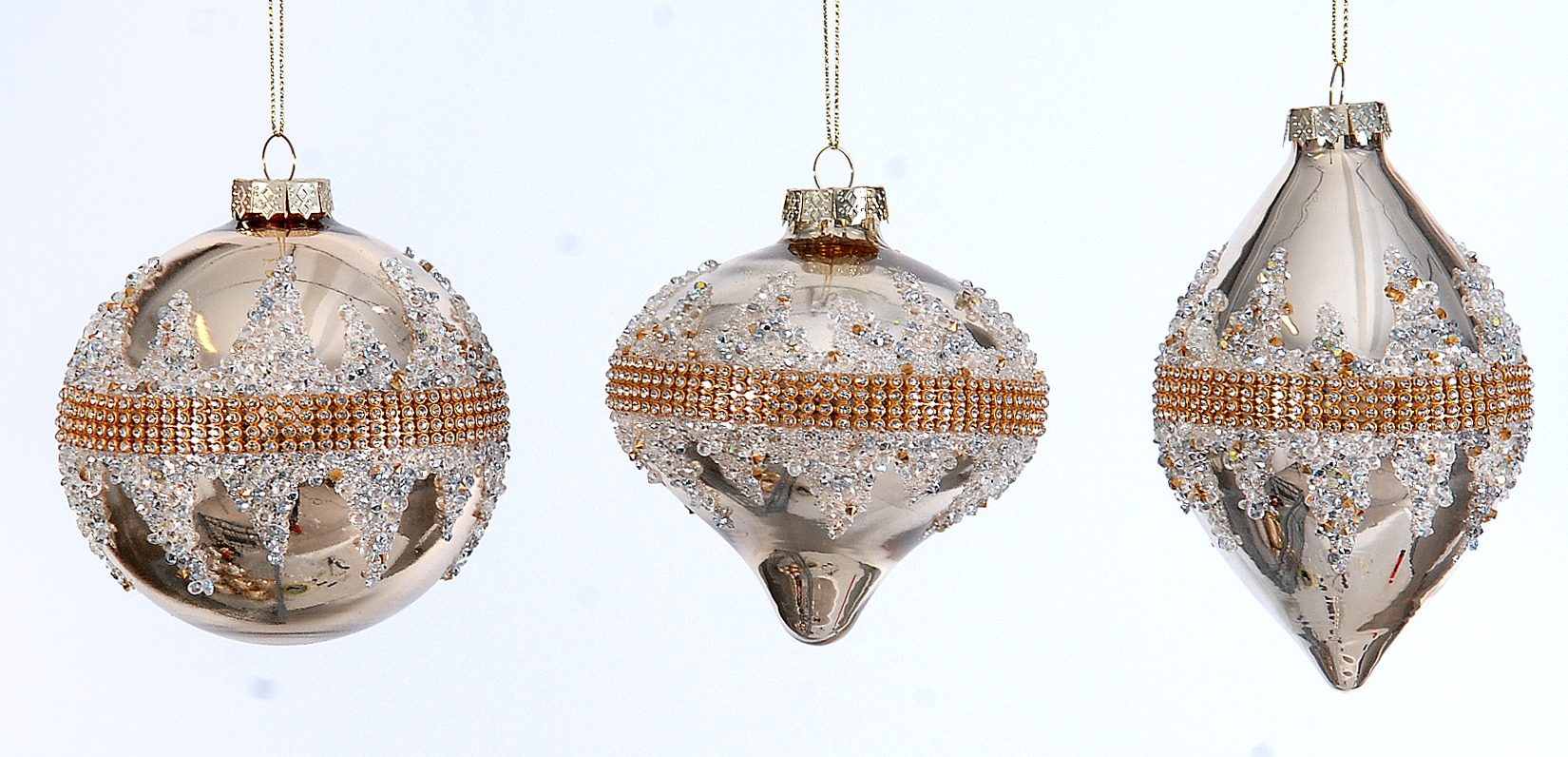 12/36-3Asst 10cm Glass ornament