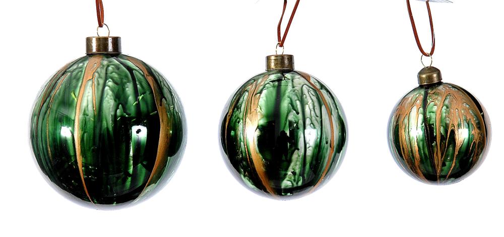 12/48-10cm Glass ball green