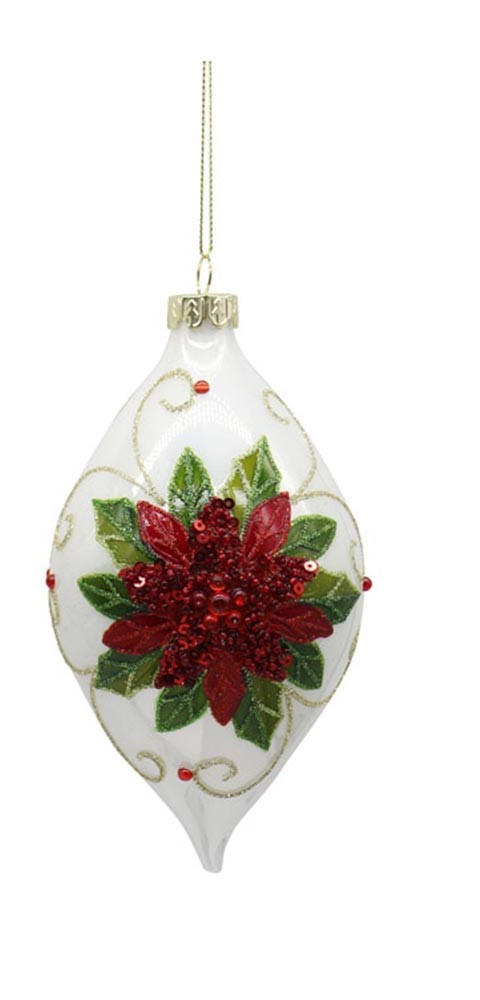 10cm glass ball &ornament w/flower, 1ΤΜΧ-Design B