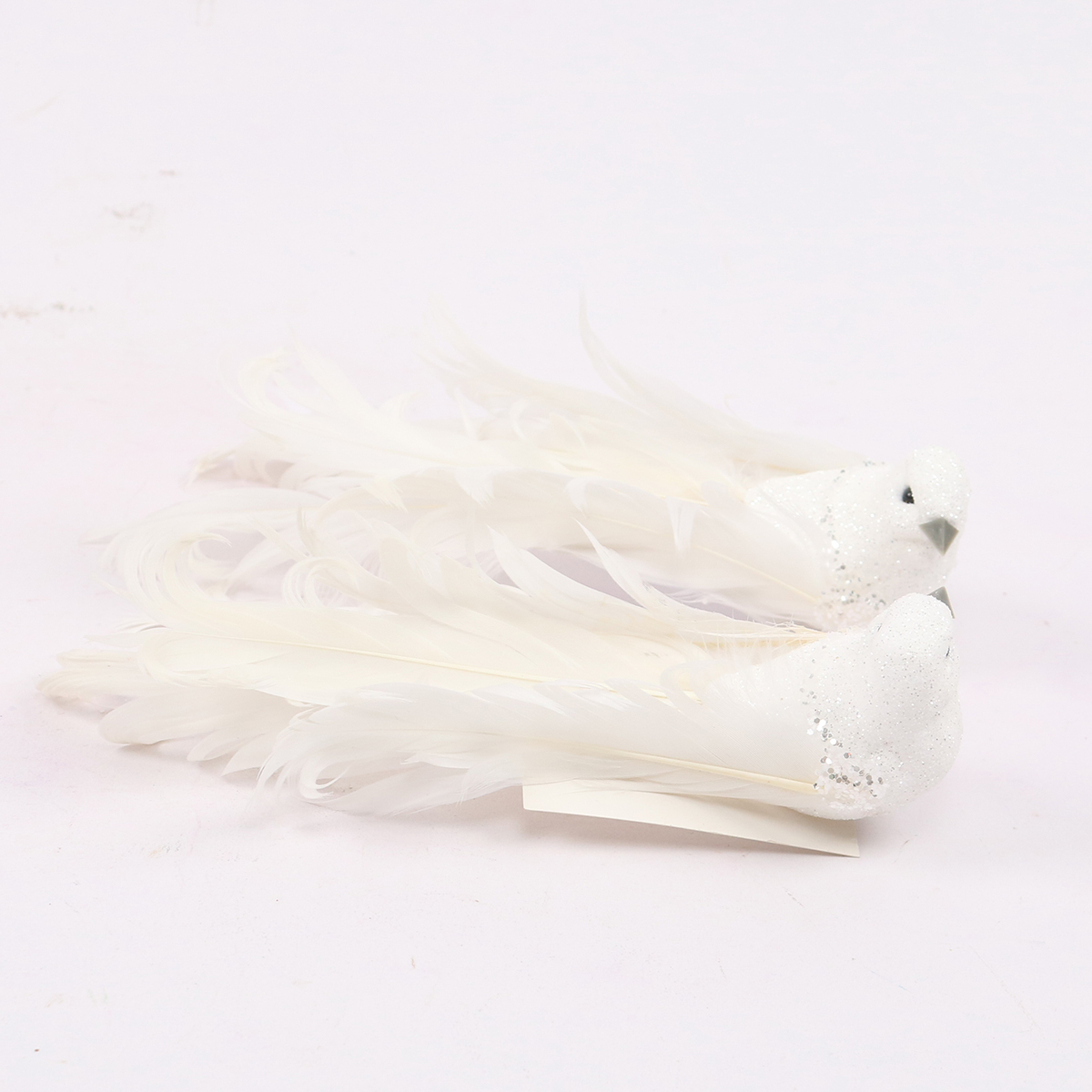 12/720-17cm White bird w/feather