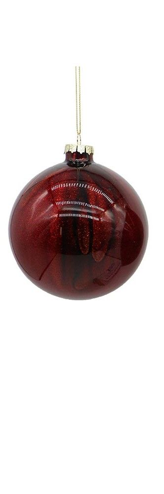 10cm Glass red ball/drop/onion orn, 1ΤΜΧ-Design A