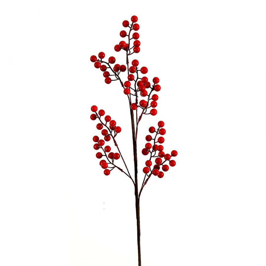 24/144-76cm Branch w/red berries