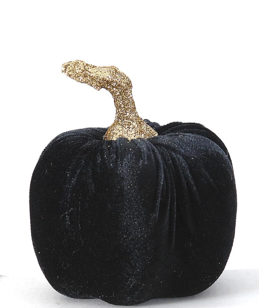 6/96-13cm Black fabric pumpkin