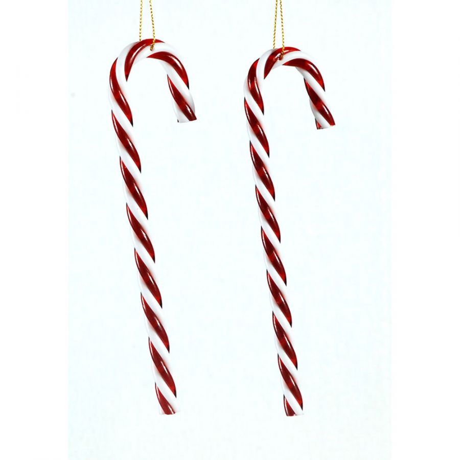 12/288- 18cm cane ornament (set/2) 36-288