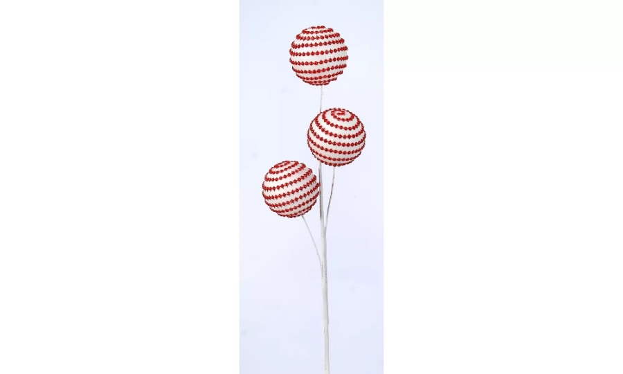6/72-78cm Branch w/red balls