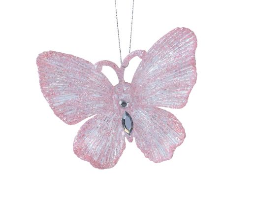 Butterfly plastic glitter with diamonds
