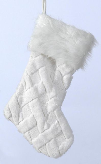 4/48-53cm Fabric white stocking