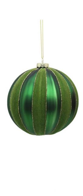 12cm Glass red/green ball, 1ΤΜΧ-Πράσινο