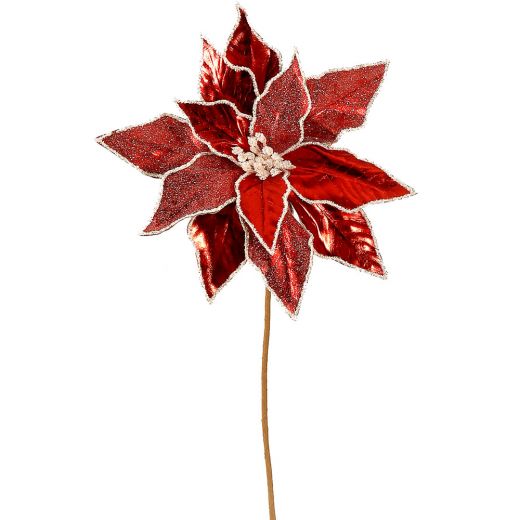 Χριστουγεννιάτικο λουλούδι, κόκκινο, αλεξανδρινό, 50cm