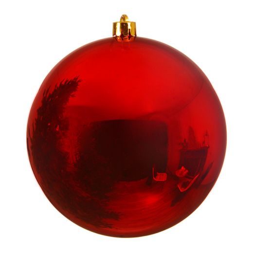Χριστουγεννιάτικη μπάλα, γυαλιστερή, αδιάβροχη, κόκκινη