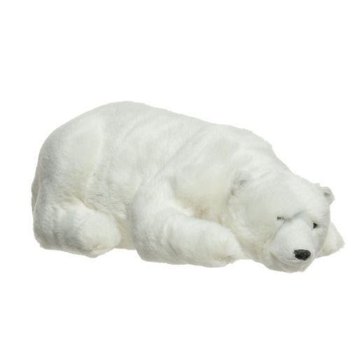 Χριστουγεννιάτικο διακοσμητικό πολική αρκούδα λευκή, 26cm