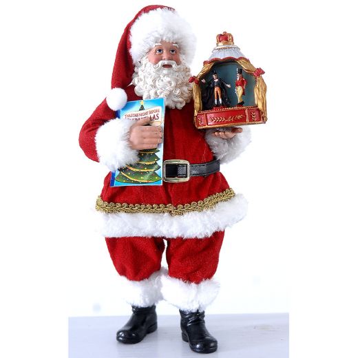 Χριστουγεννιάτικο διακοσμητικό, Αγ. Βασίλης, puppet show, 27.5cm 