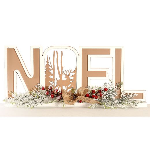 Χριστουγεννιάτικο διακοσμητικό, ταμπέλα "NOEL", 49cm