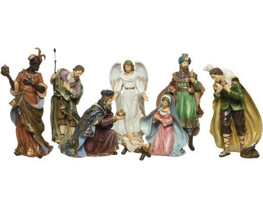 Nativity set polyresin figures