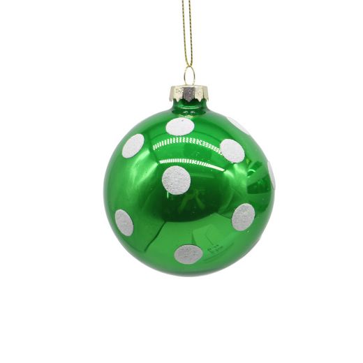 10cm glass green balls, 1ΤΜΧ-Design A