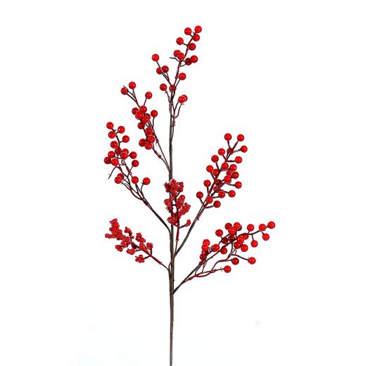 24/144 - 68CM Branch w/ Snowy Red berries