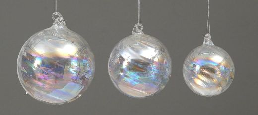 12/48-10cm glass transparent ball