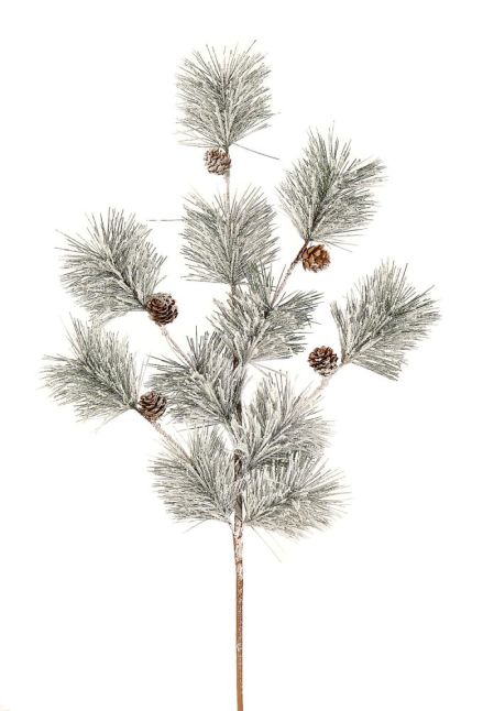 8/48-93cm snowy branch w/pinecones