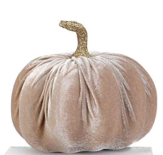 6/36-17cm Cream fabric pumpkin