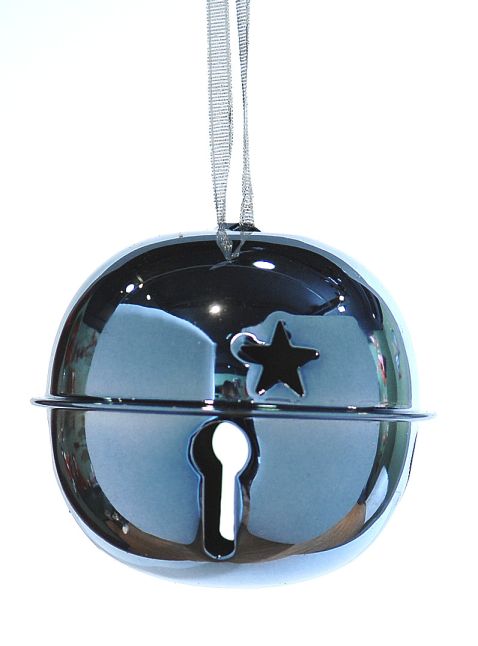 12/24-10cm Blue metal jingle bell