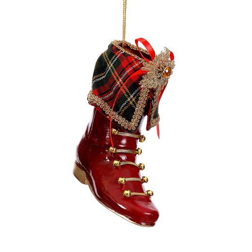 15cm Red highland shoe ornament