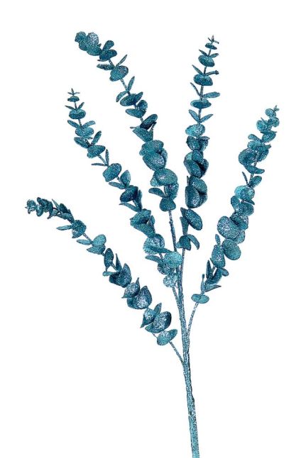12/96-85cm Blue glittered branch