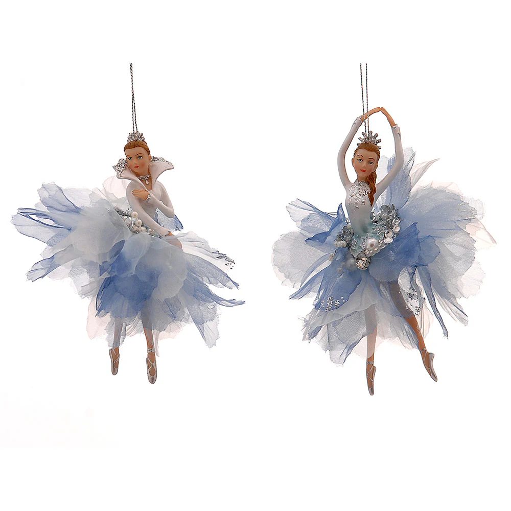12/72-2Asst 15,20cm lt blue ballerina ornament