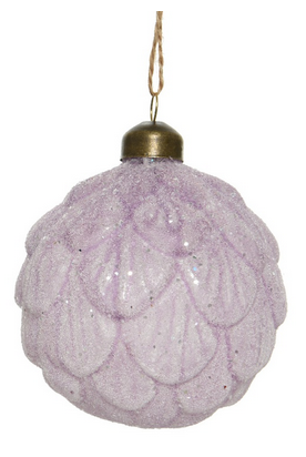 Pinecone glass flock sequins 1ΤΜΧ-Μωβ 